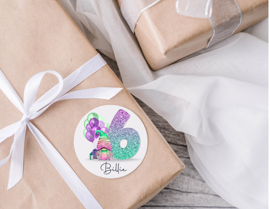 Personalised Gift Stickers | Novelty Name Age Labels | Gift Wrapping Present Tag Envelope Seal | Name Stickers For Her For Him Football Gift