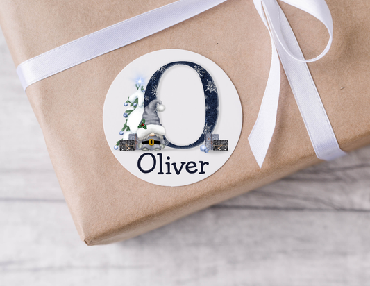 Personalised Christmas Stickers | Festive Name Labels | Gift Wrapping Present Tag Envelope Seal Secret Santa | Name Stickers For Her For Him